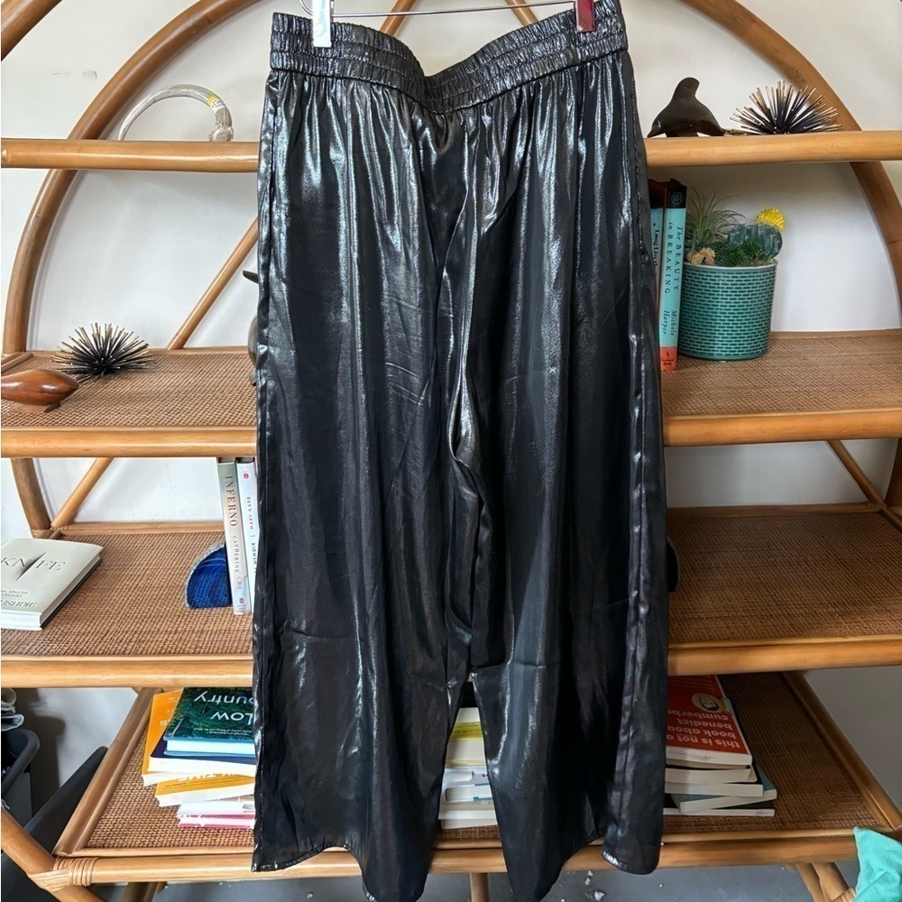 Wayf x Jordan Sloan wide leg metallic pants - Picture 4 of 5